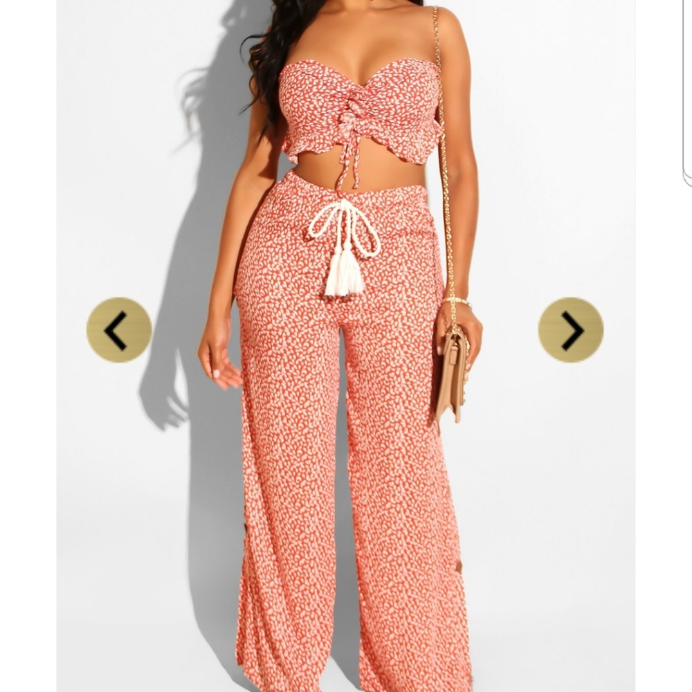 Matching pants set